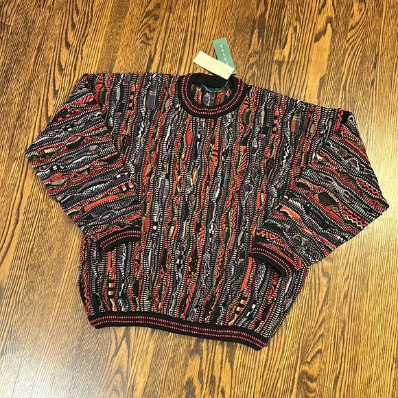 Tundra Other - Vintage 90s BNWT Tundra 3-D Textured Knit Coogi Style Sweater